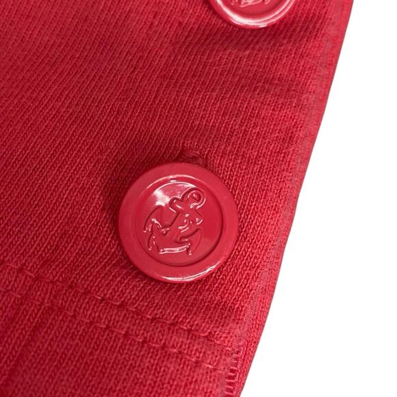 Talbots Top Women S Pink 3/4 Sleeve Blouse Shirt Pullover Anchor Buttons Coastal - Picture 7 of 10